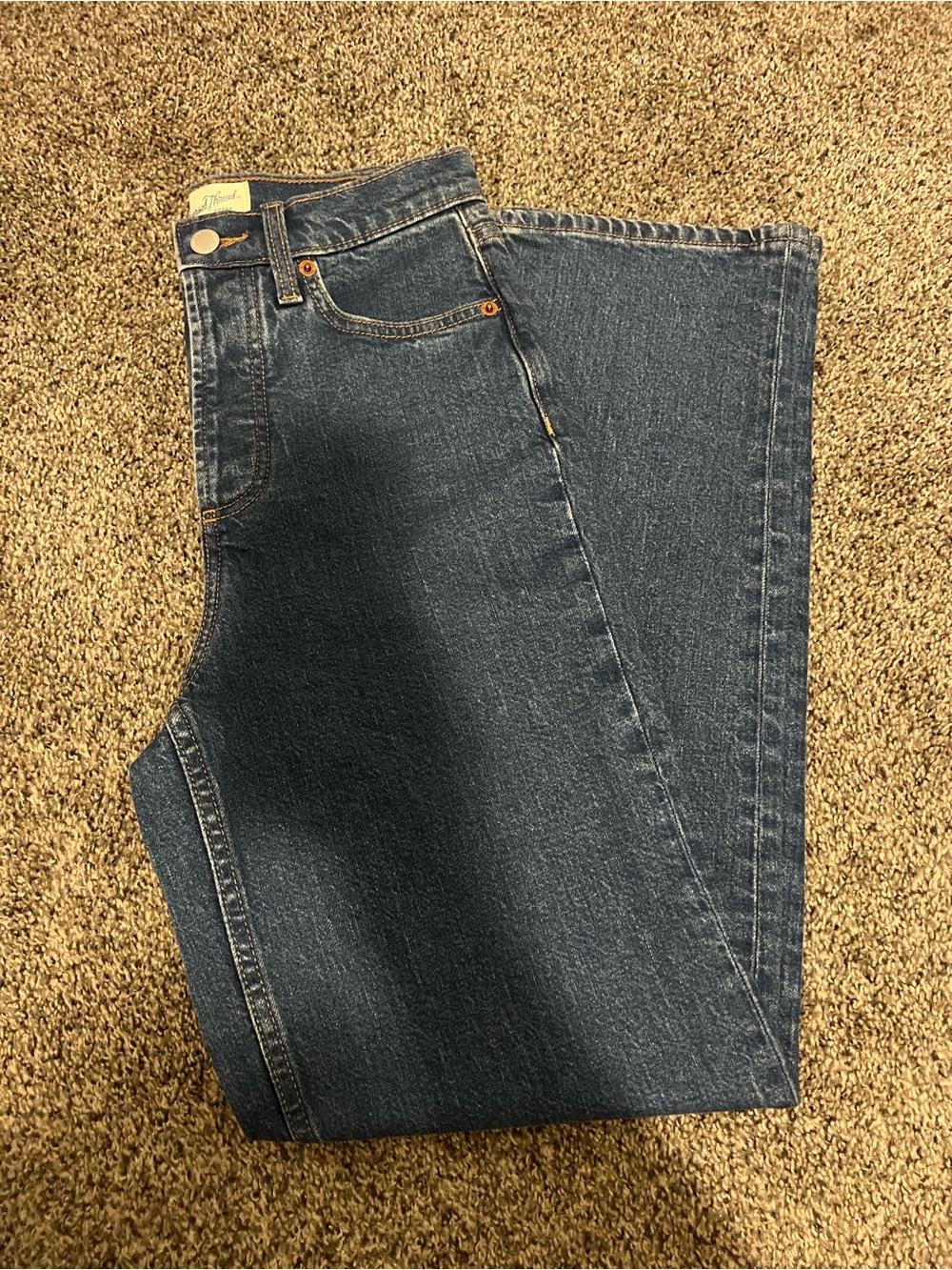 Universal Thread dark blue straight-leg jeans